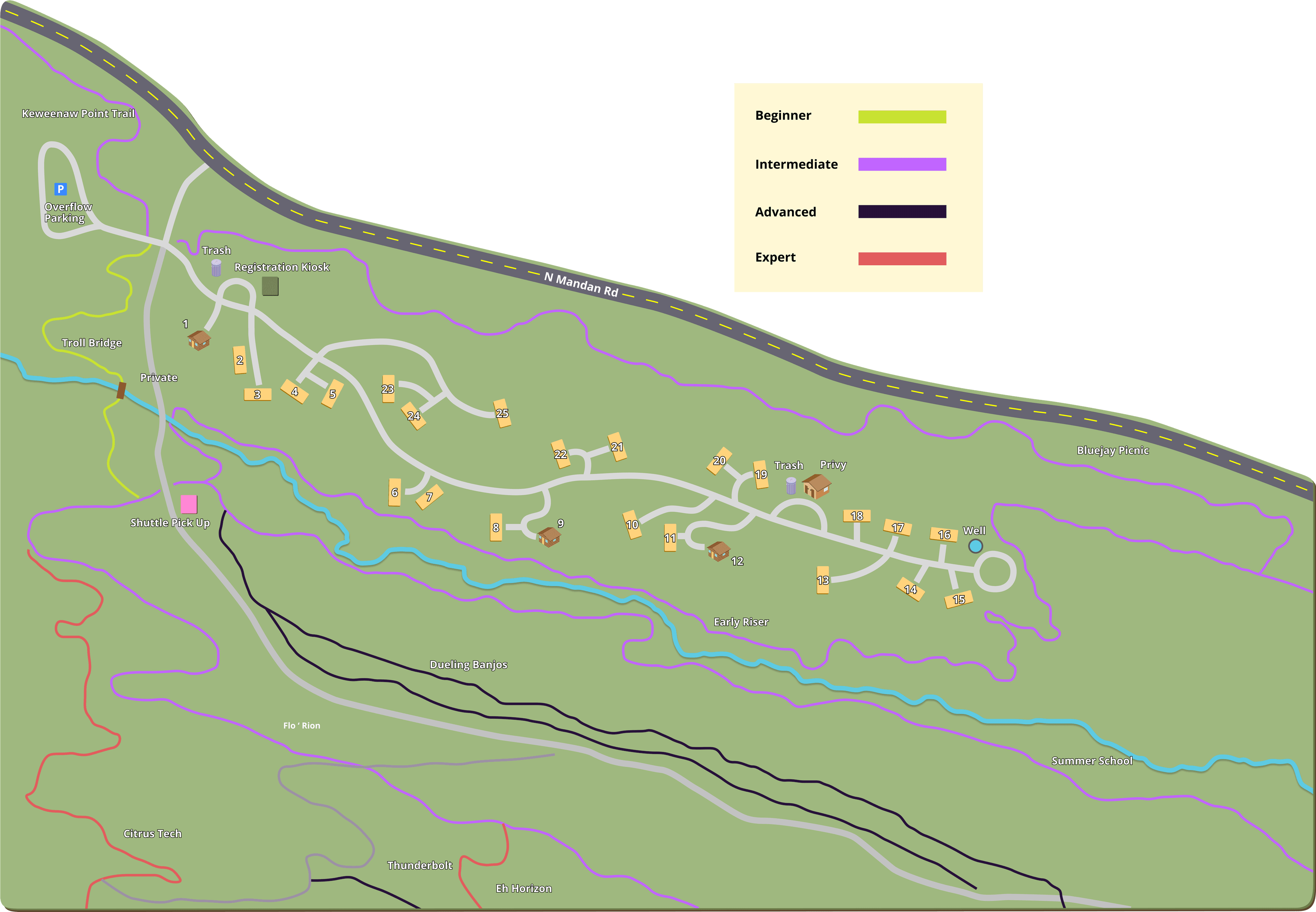 East Bluff Bike Park and Campground
